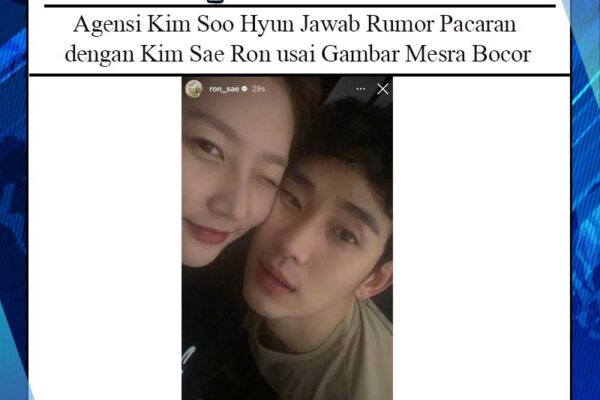 Agensi Kim Soo Hyun Jawab Rumor Pacaran dengan Kim Sae Ron usai Gambar Mesra Bocor