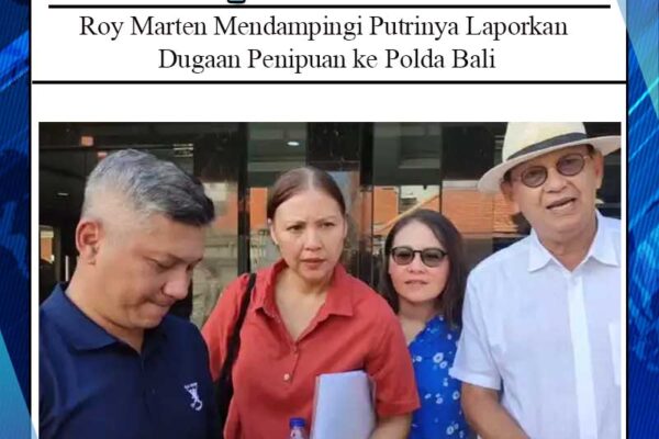Roy Marten Mendampingi Putrinya Laporkan Dugaan Penipuan ke Polda Bali